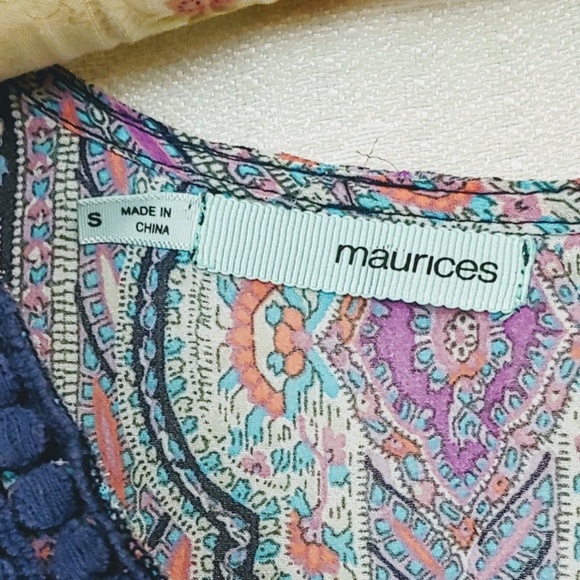 Maurices | Boho Scoop Neck Blouse | S - Picture 3 of 8